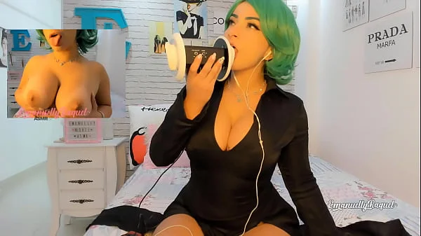 ASMR INTENSE porn ear licking Tatsumaki cosplay teasing and making you cum