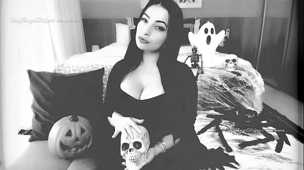 HORROR PORN Virtual sex GFE POV SEX with Morticia Addams cosplay  you fucking Morticia in POV doggystyle riding and cum in her mouth