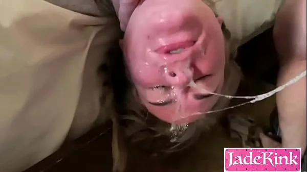 He finishes inside her throat sloppiest deepthroat you've ever seen