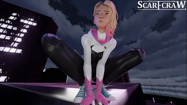 Spider gwen gets fucked and creampie by spider man 2099