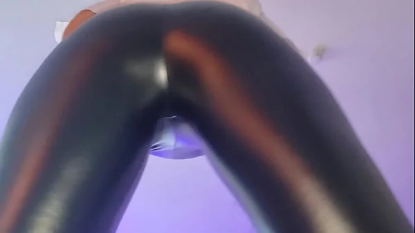 Latex Pants Ass Worship - Sniffing Her Ass In Latex Pants