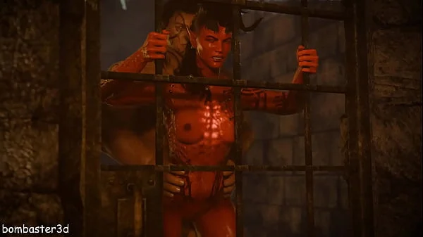 Karlach fucks with Halsin