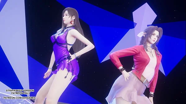 [MMD] TAEYEON - INVU Aerith Tifa Lockhart Hot Kpop Dance Final Fantasy Uncensored Hentai