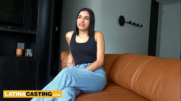 Colombian teen cutie turns the heat on casting not wearing any panties!