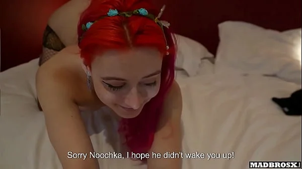 Our Friend Maxime Horns Caught Us Fucking His Girlfriend Noochka As Soon As She Wakes Up!!!