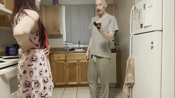 step dad catches step daughter out late drinking, he wont tell step mom if she lets him use her ass, pussy and mouth.