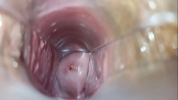 Orgasm inside the vagina close-up