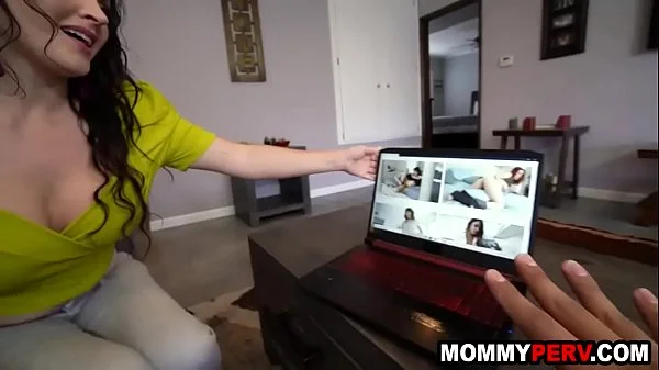 Stepmother finds out stepson watches milf porn