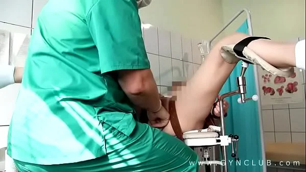 Orgasm on gyno chair