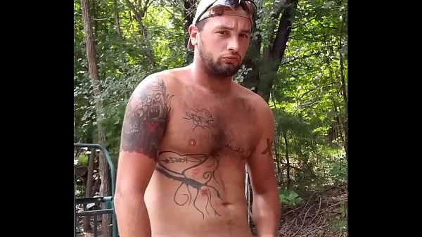 Outdoors Huge fast cumshot at work, so horny.