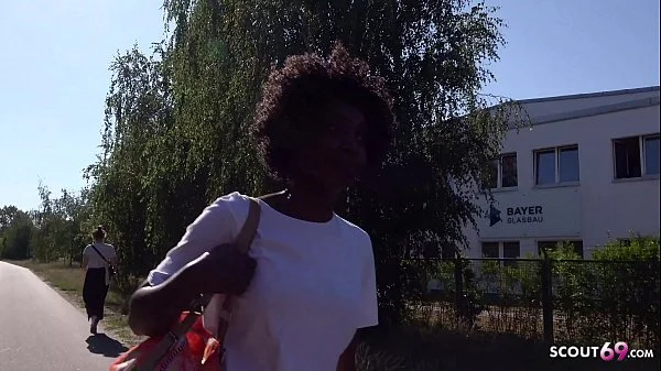 GERMAN SCOUT - BLACK EBONY MILF ZAAWAADI REAL PUBLIC PICKUP SEX FOR CASH IN BERLIN