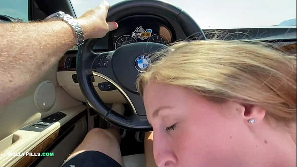 College Slut Gets Roadside Creampie - Molly Pills - Public Fucking in Car POV 4K