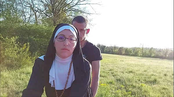 This nun gets her ass filled with cum before she goes to church !!