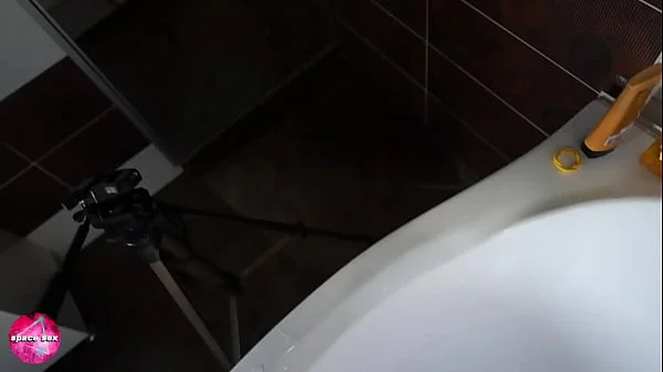 Orgasm Under Running Water in the Bathroom - Amateur Solo