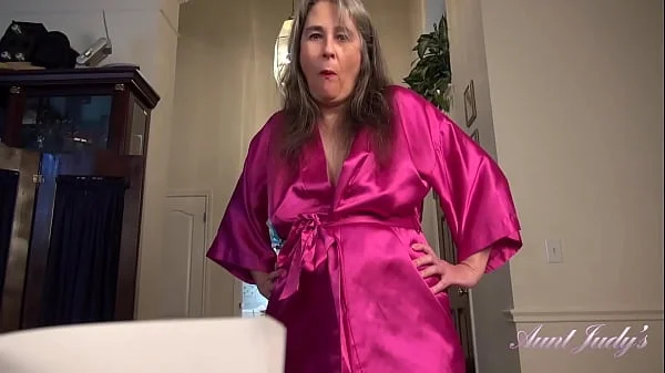 AuntJudys - Your 50yo Busty Full-Bush Step-Mom Grace Jacks You Off (POV)