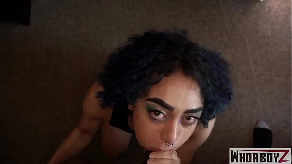 big booty latina eating black guy ass