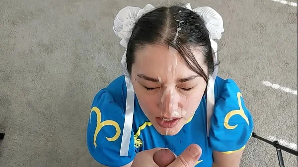 Halloween - Chun Li is and must now suck dick and get covered in cum as punishment